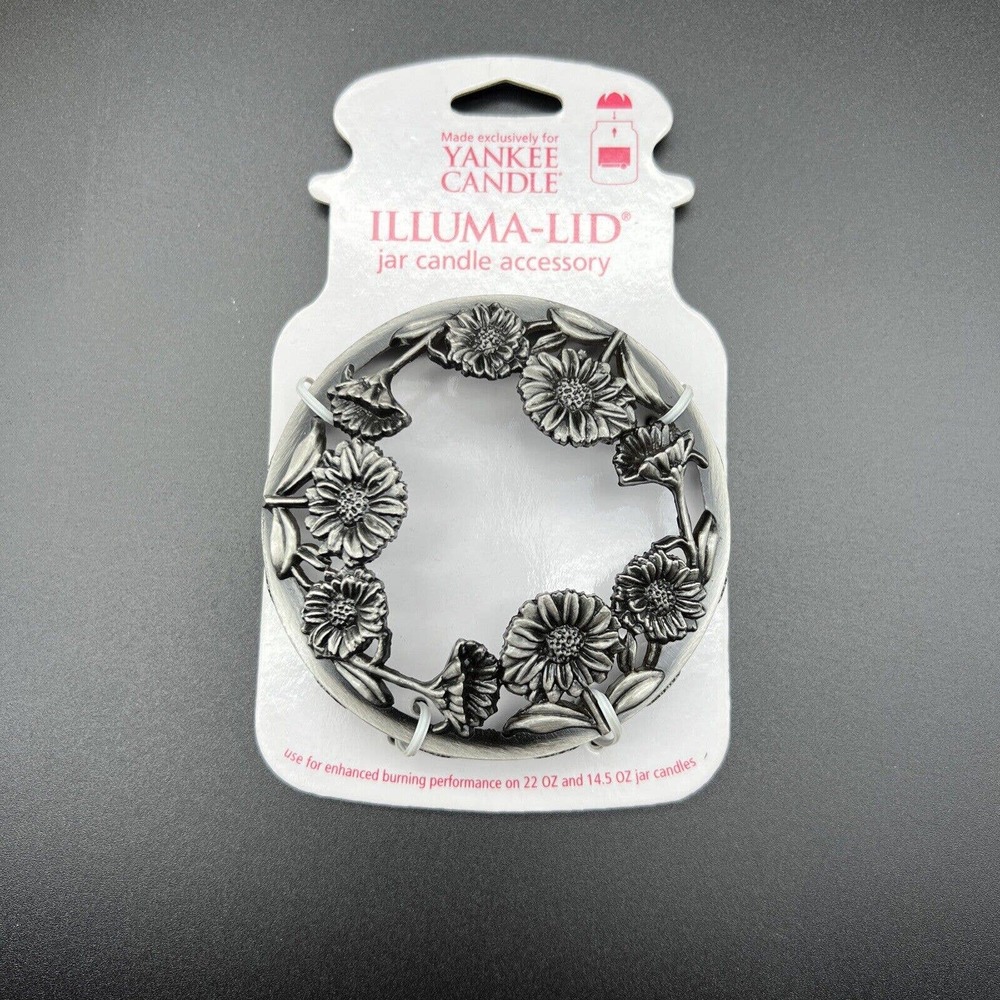Yankee Candle Sunflowers Illuma Lid Jar Metal Topper Decor Retired